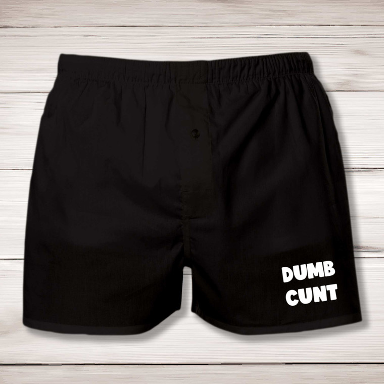 Dumb Cunt - Rude Men's Underwear - Slightly Disturbed - Image 1 of 2
