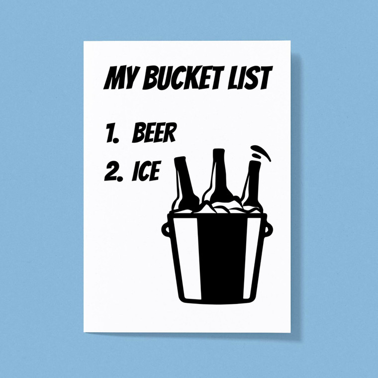 Bucket List - Novelty Greeting Cards - Slightly Disturbed - Image 1 of 1
