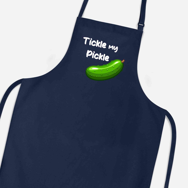 Tickle My Pickle Apron - Navy Blue - 4