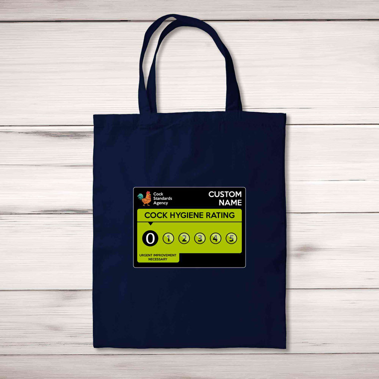 Cock Hygiene Tote Bag - Navy - 1
