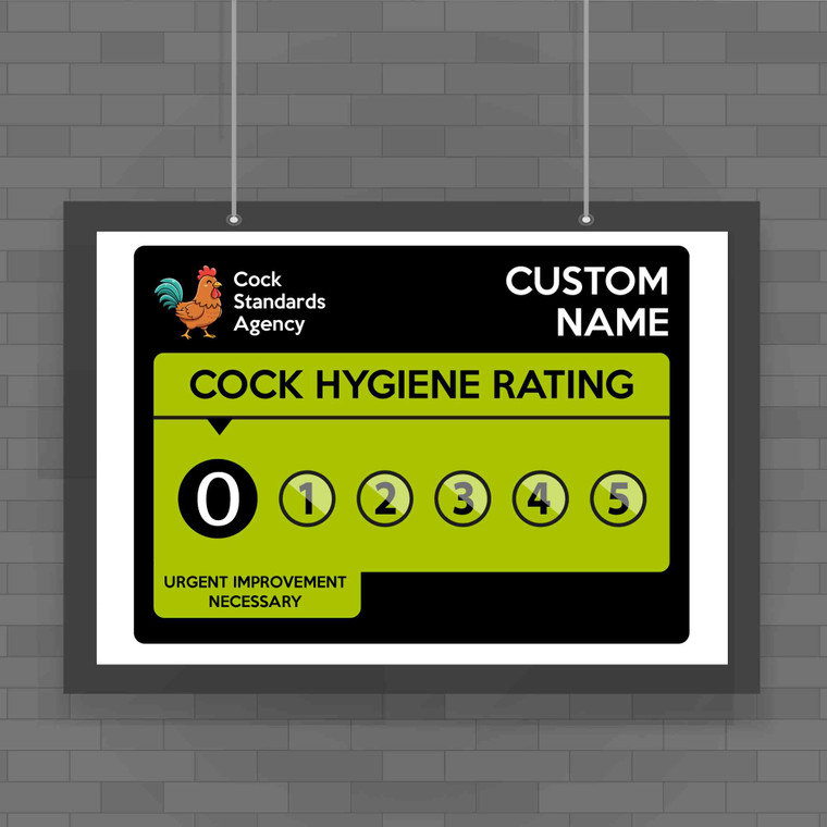 Cock Hygiene Poster - One - 1