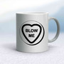 Blow Me Love Heart Sweet Mug - Silver - 11