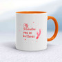 Runs On Batteries Mug - White/Orange - 7