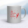 Runs On Batteries Mug - Silver Glitter/White - 14