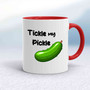Tickle My Pickle Mug - White/Red - 5