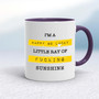 Happy Go Lucky Little Ray Of Fucking Sunshine - Rude Mugs - Slightly Disturbed