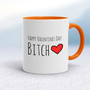 Happy Valentines Day Swearing - Rude Mugs - Slightly Disturbed