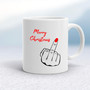 Merry Christmas Middle Finger - Rude Mugs - Slightly Disturbed - Image 1 of 34