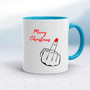 Merry Christmas Middle Finger - Rude Mugs - Slightly Disturbed - Image 3 of 34