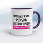 The Bitch Button - Rude Mugs - Slightly Disturbed