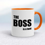 The Boss Is A ... Swearing - Rude Mugs - Slightly Disturbed