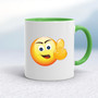 Up Yours Emoji - Rude Mugs - Slightly Disturbed - Image 9 of 12