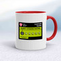 Fanny Hygiene Mug - White/Red - 10