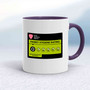 Fanny Hygiene Mug - White/Purple - 15