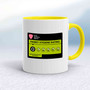 Fanny Hygiene Mug - White/Yellow - 19