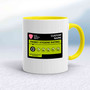 Fanny Hygiene Mug - White/Yellow - 20