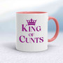 King Of Cunts Mug - White/Pink - 6