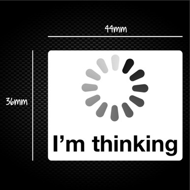 Ithink Sticker I'm Thinking Sticker Pack - Novelty Stickers - Slightly Disturbed