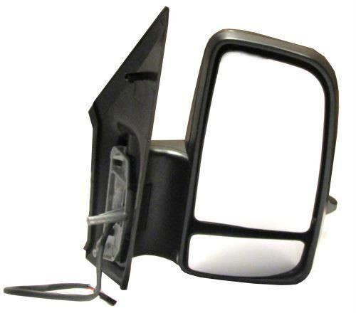 Wing Door Mirror VW Crafter Van 2016-> Electric Black Drivers Side