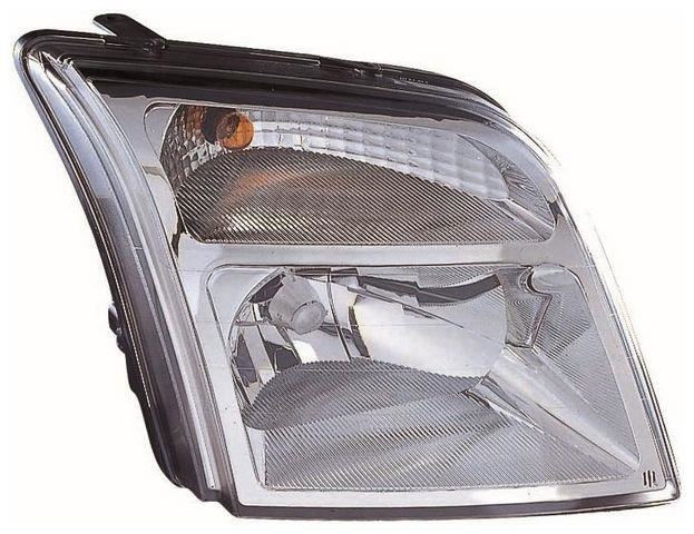 LONGLING Pair Headlight Assemblies For Ford Transit 150/250/350 (2014-2025) – Halogen, Chrome Housing, DOT