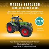 Agricultural Mirror Glass for Tractors: Specifically for Fendt and Massey Ferguson