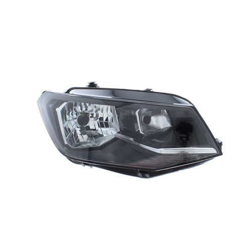 Volkswagen VW Caddy Headlight Lamp Black Incl. Motor Drivers O/S Right 6/2015>