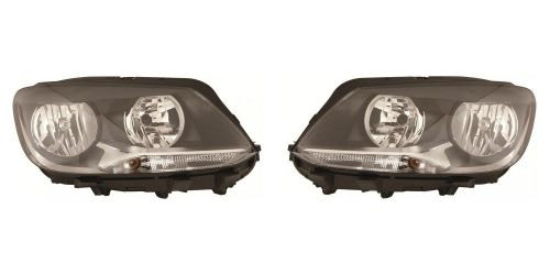Volkswagen VW Caddy Headlight Twin Reflector Indicator at Bottom Pair 2010-2016