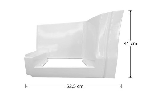 Iveco S-WAY Step Box Foot Step With Hole White Left 2019 Onwards - 5802465515