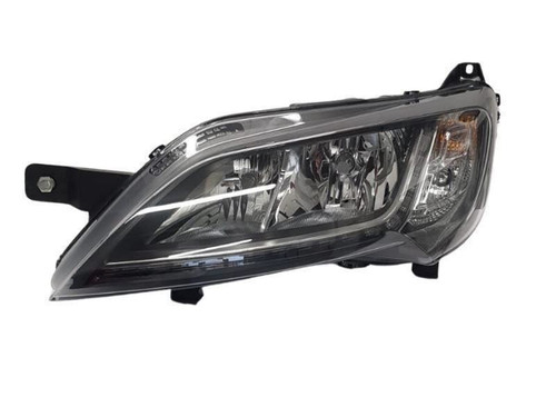 Roller Team Motorhome Headlight Headlamp Black Incl.LED DRL N/S Left 5/2014>