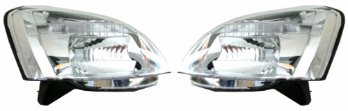 Citroen Berlingo Headlight Headlamp With Electric Levelling Motor 2002-2012 Pair