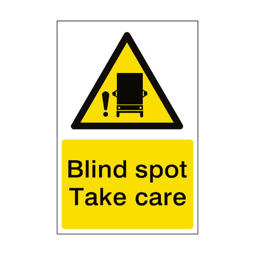 Blind Spot Take Care Self Adhesive Portrait Sticker SIZE A4