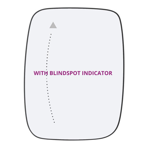 Nissan Primastar Door Mirror Glass Heated C/W Blindspot Indicator Left 2021 On