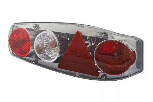 Caraluna Mk2 Caravan Trailer Rear Back Tail Light Lamp Chrome C/W Fog Right Hella