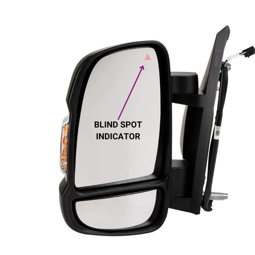 Ci Motorhome Mirror Electric Heated Powerfold Blind Spot Indicator NS Left 2021>