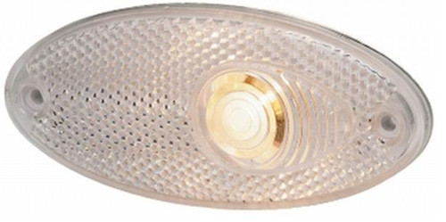 LED Front Marker Light Lamp With 5m Cable Clear 12v Hella 2PG 964 295-127