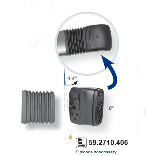 Bus Coach Mirror System Adaptor Bracket With Inspection Cover Left Mekra