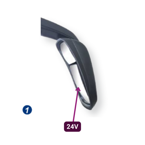 Bus Coach 291 Mirror System Main Mirror Replacement Glass 24v Heated Mekra