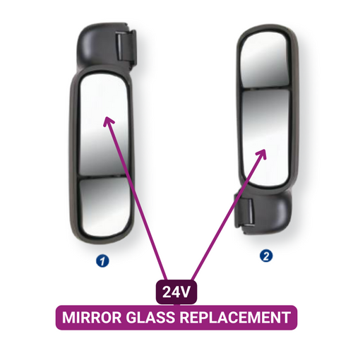 Bus Coach 278 Mirror System Main Mirror Replacement Glass 24v Heated Mekra