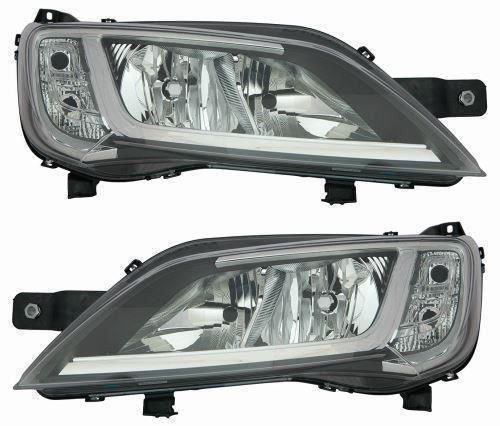 Eura Mobil Motorhome Headlight Headlamp Chrome Inner 5/2014> Pair
