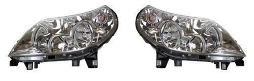 Citroen Relay Headlight Headlamp 3 Pod Purple Plug Type Pair 2011-2014