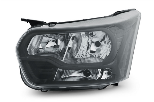 Ford Transit Mk8 Headlight Headlamp Halogen Black Inner Left 2016 Onwards