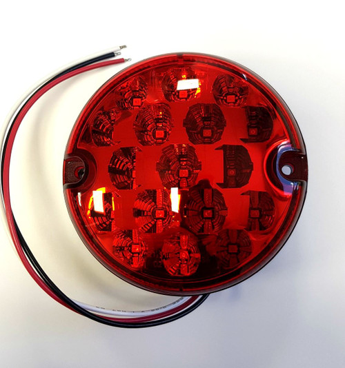 Luxvision Caravan, Motorhome, Trailer LED Stop Tail Light Lamp 95mm Diameter