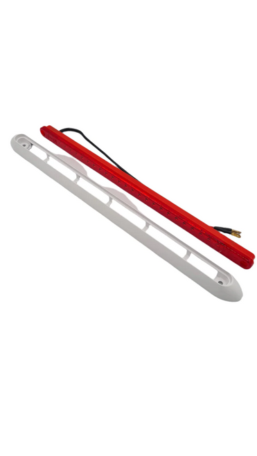Caravan, Motorhome Rear High Level Brake Light Lamp C/W White Plinth Luxvision