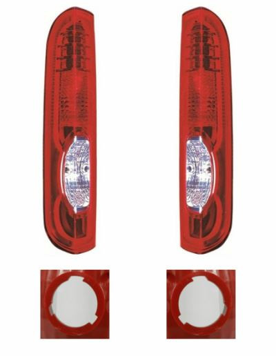 Primastar Trafic Vivaro Rear Tail Light 3 Notch Bulb Holder Pair 9/2006-5/2015