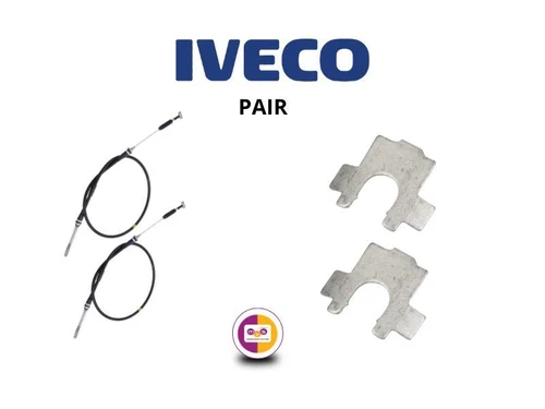 Genuine Iveco Daily Handbrake Cable 65C 70C Pair With Clips 2006 On 5803037979