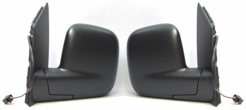 VW Caddy Door Wing Mirror Electric Heated Black Pair 2004-2021 Genuine
