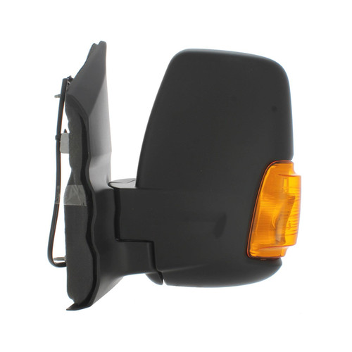 Ford Transit Mk8 Short Arm Mirror With 16w Clear Bulb, Amber Ind N/S Left 13-18