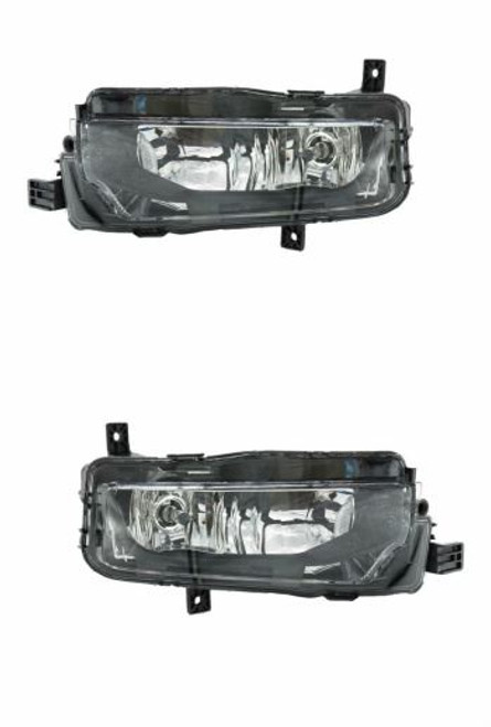 Volkswagen VW Transporter T6 (Incl.Caravelle) Front Fog Spot Light Lamp Chrome Inner Pair 2015>