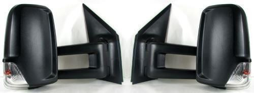 Volkswagen VW Crafter Door Mirror Long Arm Manual With Indicator Pair 2006-2018