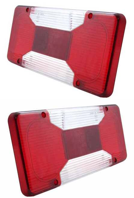 Fiat Doblo Rear Back Tail Light Lamp Lens Only Universal Fit 2010 Onwards Pair